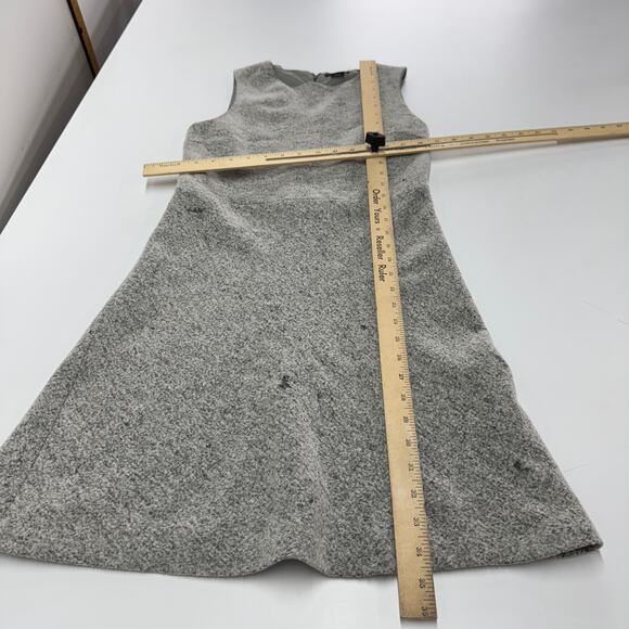 Theory Dress‎ Womens 4 Grey Raneid K Felt Mini Wool Blend - Picture 9 of 9